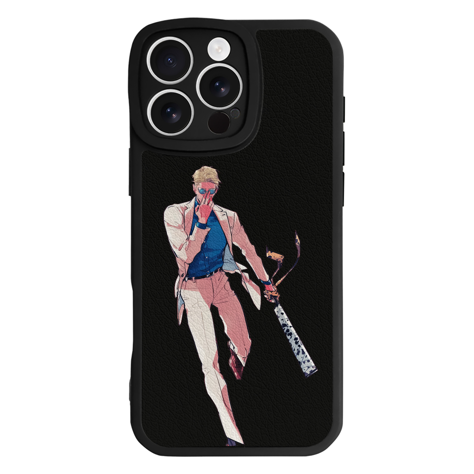 （画像用） 呪術廻戦 Jujutsu Kaisen 【iPhone 16シリーズ対応】シリコンスマホケース（レザー調） 材質：シリコン